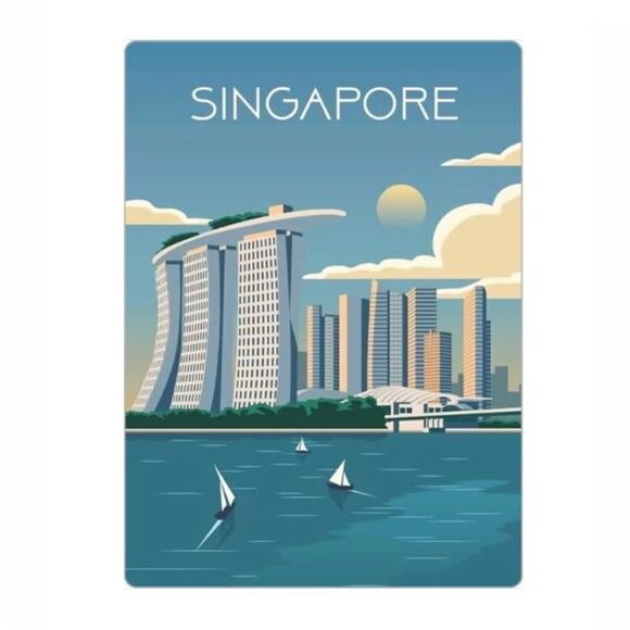 Singapore Souvenir Travel Magnet - Picture 1 of 5